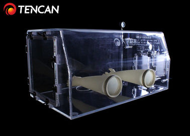 30 مللي متر مضخة فراغ مختبر صندوق القفازات الشفاف 500 مللي متر إزالة الأكسجين المائي