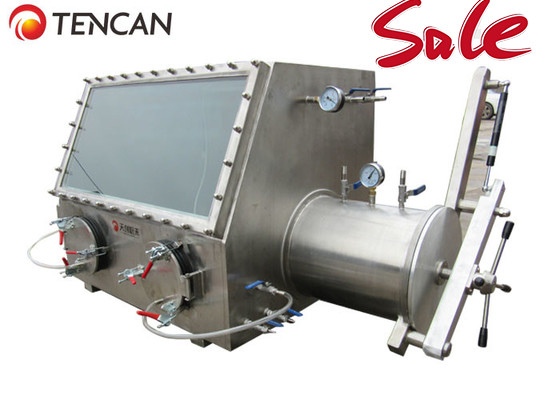مختبر صندوق قفازات الفراغ قفازات الصلب المقاوم للصدأ الكيمياء SS 0MPa غرفة 600mm