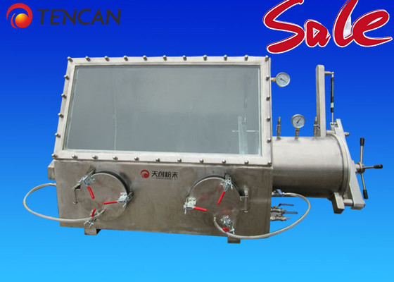 مختبر صندوق قفازات الفراغ قفازات الصلب المقاوم للصدأ الكيمياء SS 0MPa غرفة 600mm
