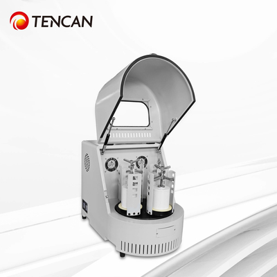 مطحنة الكرات الكوكبية المعملية TENCAN XQM-2A سعة 2 لتر 220 فولت بشاشة لمس لطحن النانو 0.1 ميكرومتر للمواد المسترطبة معتمدة من CE
