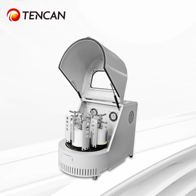 مطحنة الكرات الكوكبية المعملية TENCAN XQM-2A سعة 2 لتر 220 فولت بشاشة لمس لطحن النانو 0.1 ميكرومتر للمواد المسترطبة معتمدة من CE