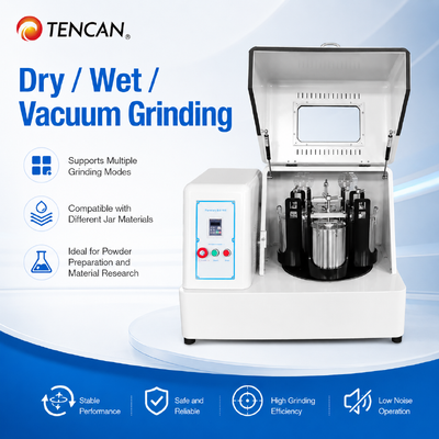 4L Vertical Planetary Ball Mill for 0.1μm Fine Grinding with Four-Position Efficiency