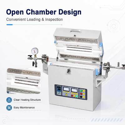 TENCAN TC-16MT 1600C MoSi2 سخان أنبوب الفرن B نوع الحرارية الألومينا أنبوب مختبر كهربائي تلبد فرن المعالجة الحرارية
