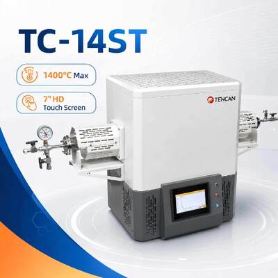 TENCAN TC-14ST 1400C فراغ أنبوب فرن سخان SiC S-نوع الحرارية عالية درجة الحرارة الألومينا أنبوب مختبر سبليت فرن التلبيد