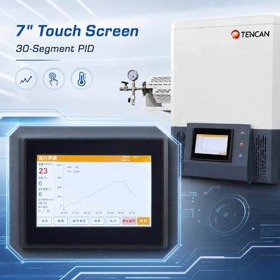 TENCAN MoSi2 تسخين 1600C فرن الأنابيب الفراغية TC-16MT نوع B الحرارة المزدوجة الفرن مختبر المنقسم 30 قطعة قابلة للبرمجة المتقدمة